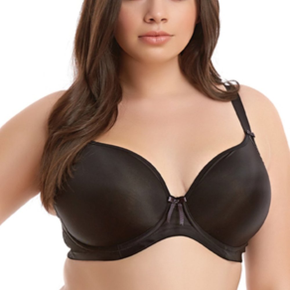 Elomi Bijou Banded Moulded Bra Black 34K